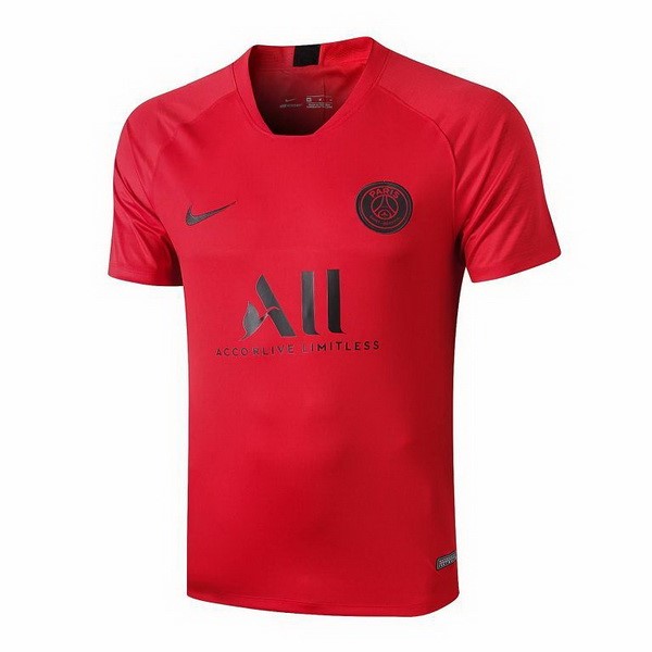 Trainingsshirt Paris Saint Germain 2019-20 Schwarz Rote Fussballtrikots Günstig